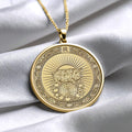 14k Gold Year of the Pig Necklace , Silver Animal Zodiac Pendant-19