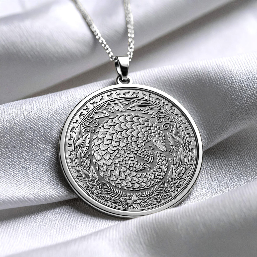 Armadillo Coin Necklace Uruguay Wildlife Jewelry -200