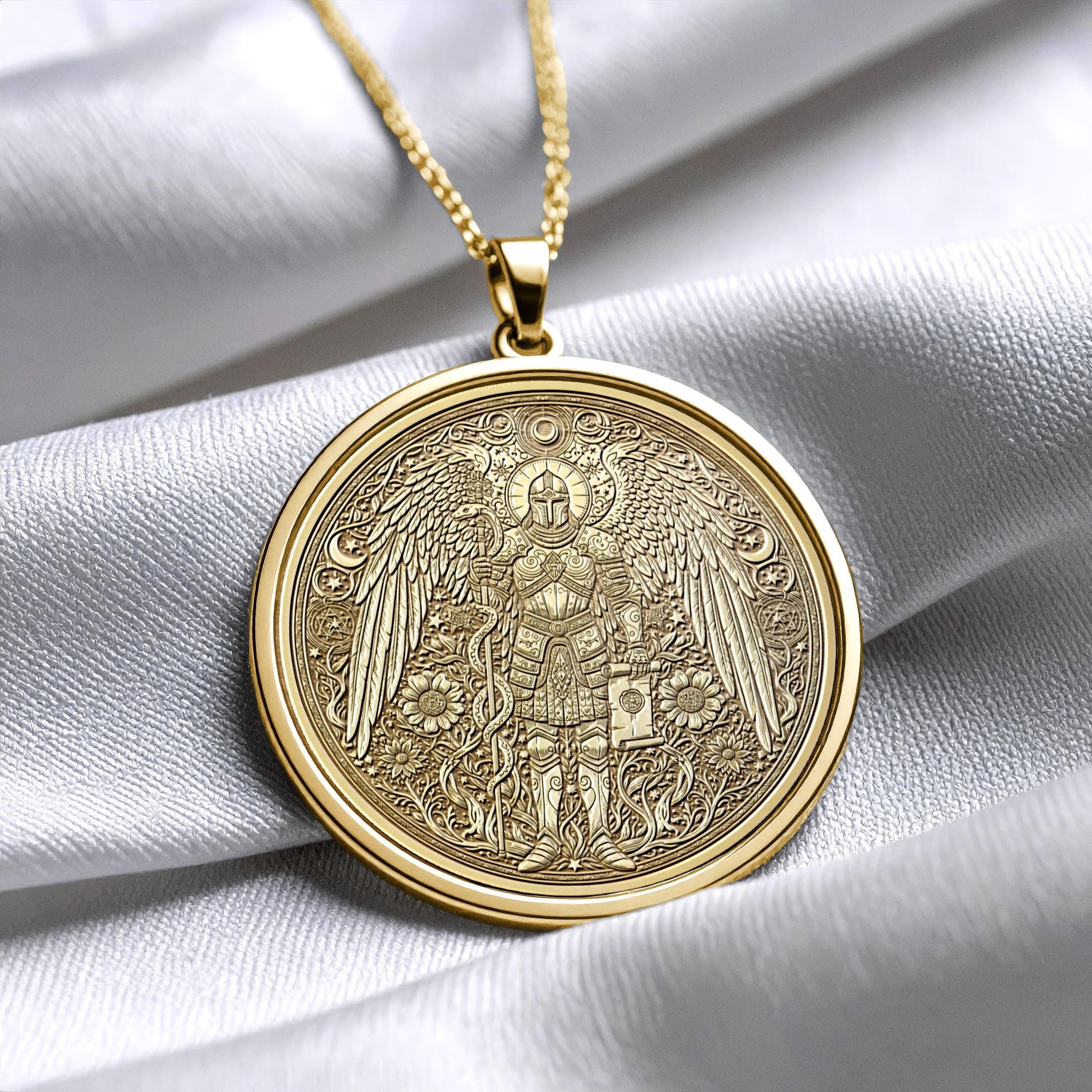 Archangel Gabriel Necklace – Divine Messenger Pendant -93