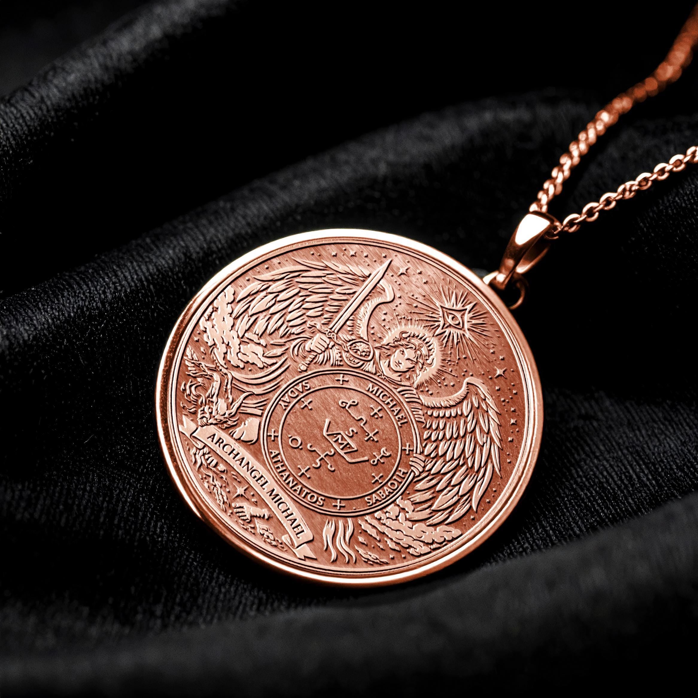 Archangel Michael Sigil Necklace - Protection Pendant  -94